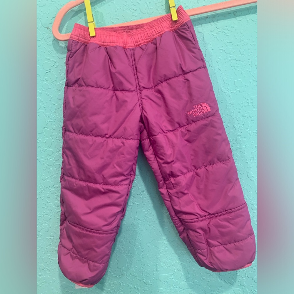 The North Face reversible purple Pink Pants ski snow 2t girls toddler warm